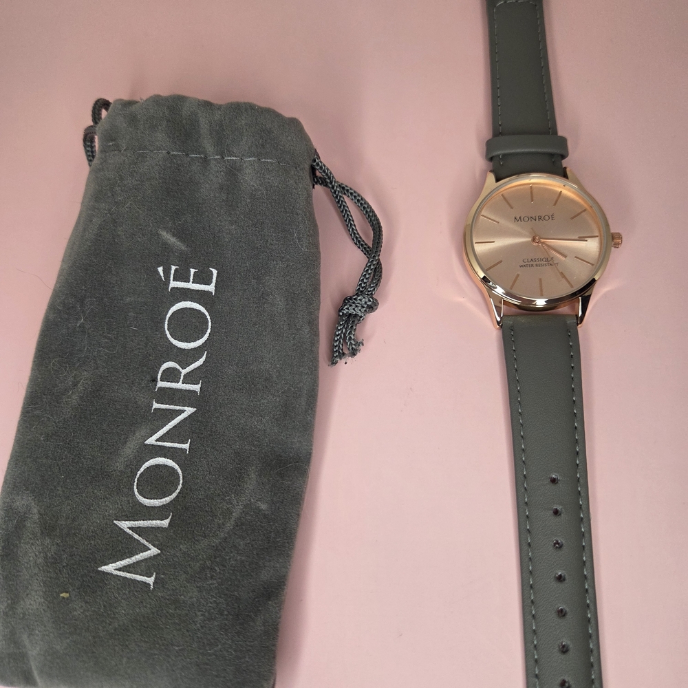 Gray and Rose Gold Women's Watch